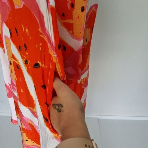 Masai Copenhagen Harper Multicolour Fruit Print Sleeveless Swing Dress Size S - Picture 5 of 7